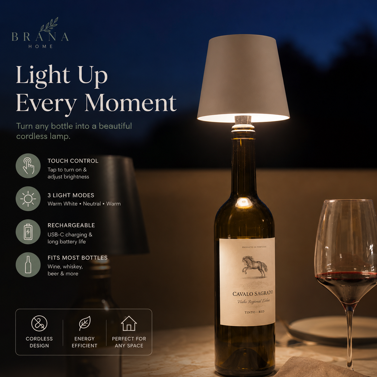 BottleGlow™ | Wireless Bottle Lamp