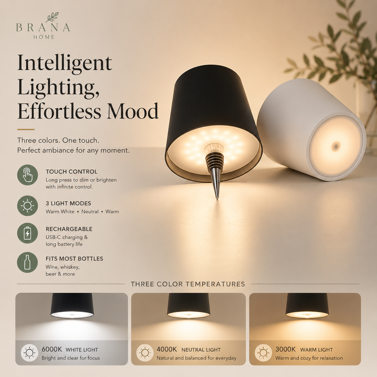 BottleGlow™ | Wireless Bottle Lamp