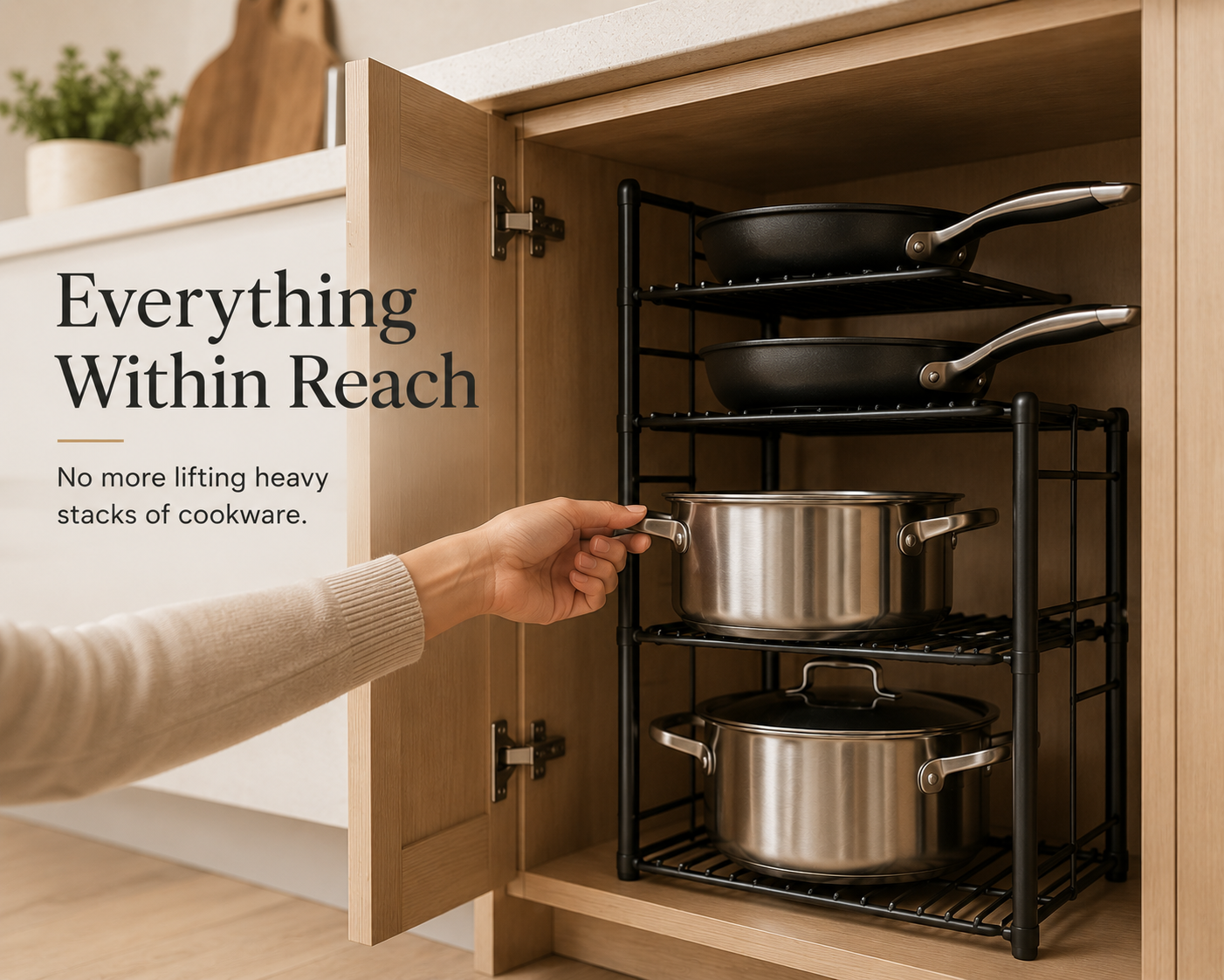 Adjustable Pot & Pan Organizer