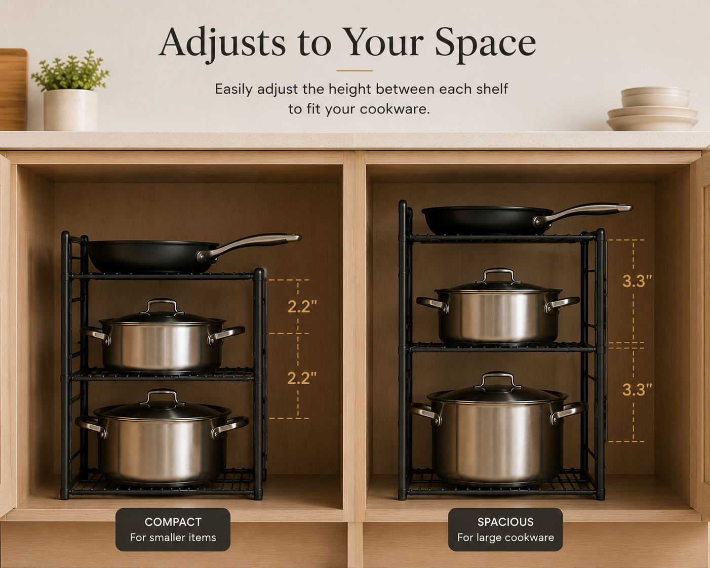 Adjustable Pot & Pan Organizer