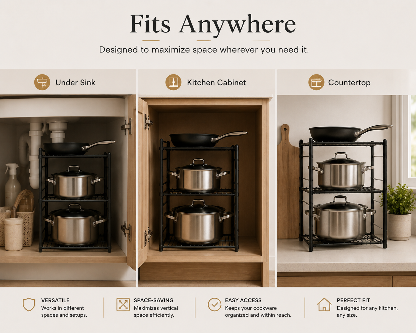 Adjustable Pot & Pan Organizer